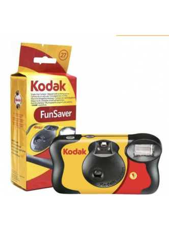 Kodak 35mm One-Time-Use Disposable Camera (ISO-800) with Flash 27 Exposures